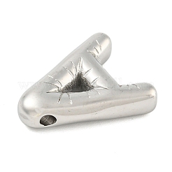 変色しない304ステンレススチールペンダント  バルーンレターチャーム  文字a  20x16.5x5mm  穴：2mm&nbsp;STAS-B071-01P-A
