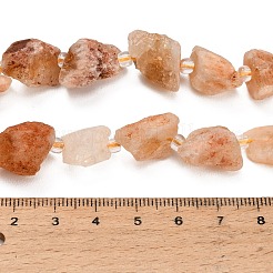 天然石シトリンビーズ連売り  加熱  生のラフ  ナゲット  シードビーズで  13~23x12~16x6~13mm  穴：1mm  約11~13個/連  7.44''（18.9cm）〜7.99''（20.3cm）&nbsp;GG-CBA0B77-A11-03