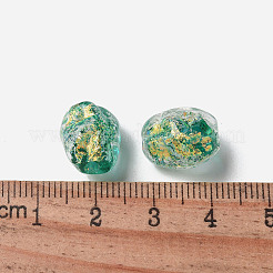 Handmade Foil Lampwork Beads Strands&nbsp;FOIL-Z001-06A
