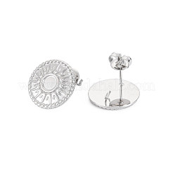 304 Stainless Steel Stud Earring Findings&nbsp;STAS-N097-245P