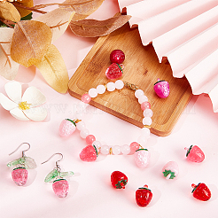 36Pcs 6 Colors Resin Imitation Fruit Pendants&nbsp;RESI-SC0003-17