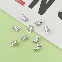 Tarnish Resistant 304 Stainless Steel Fold Over Crimp Cord Ends&nbsp;STAS-M009-01A