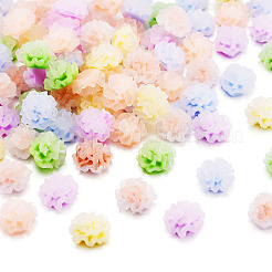 花の樹脂カボション100個  ネイルアートの装飾の付属品  ミックスカラー  9.5x6mm&nbsp;MRMJ-TA0001-36