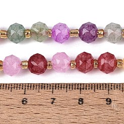 Ombre Effect Dyed Transparent Crackle Glass Beads Strands&nbsp;GLAA-Q111-8MM-M