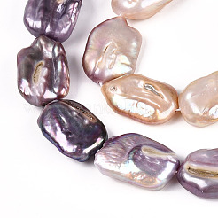 Natural Baroque Keshi Pearl Beads Strands&nbsp;PEAR-S020-K13