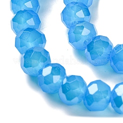Baking Electroplate Glass Beads Strands&nbsp;DGLA-A039-J6MM-B12