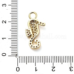 Brass Micro Pave Cubic Zirconia Pendants&nbsp;KK-L229-061G