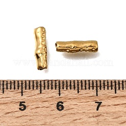 304ステンレススチールビーズ  イオンプレーティング（ip）  チューブ  18KGP本金メッキ  11.5x3.5x3.5mm  穴：1.2~1.4mm&nbsp;STAS-L315-065A-G