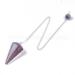Natural Fluorite Hexagonal Pointed Dowsing Pendulums&nbsp;G-T097-08