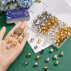 真鍮製イヤーカフ金具 4色 200個  ミックスカラー  9.5x10x6mm  穴：1mm  50個/カラー&nbsp;KK-SC0007-66