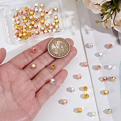 80Pcs 4 Colors Brass Spacer Beads&nbsp;KK-PH0015-20