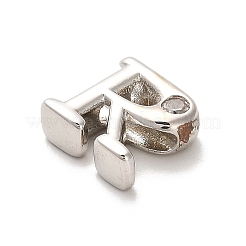 Rack Plating Brass Cubic Zirconia Beads&nbsp;KK-L210-008P-R