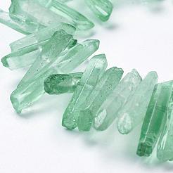 Natural Quartz Crystal Points Beads Strands&nbsp;G-K181-B02