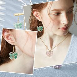 12個3スタイルの天然宝石ペンダント  天然ローズクォーツ＆アメジスト＆グリーンアベンチュリン  本物の 18K 金メッキ真鍮パーツと銅線巻き  木の心  25.5x27x8mm  穴：2.6mm  約4個/スタイル&nbsp;FIND-FH0004-67