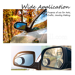 2 Sets 2 Style Glass Rearview Mirror&nbsp;AJEW-CA0001-75