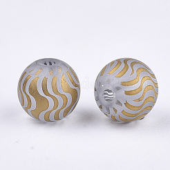 Electroplate Glass Beads&nbsp;EGLA-S178-02F