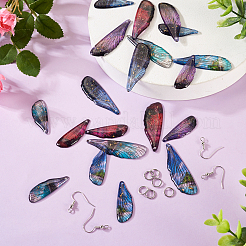 DIY Wing Dangle Earring Making Kit&nbsp;DIY-TA0005-44