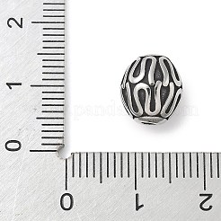 304ステンレススチールビーズ  ラウンド  アンティークシルバー  9.5mm  穴：2mm&nbsp;STAS-G204-47AS-01