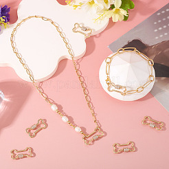 5 Pcs Brass Micro Pave Clear Cubic Zirconia Screw Carabiner Lock Charms&nbsp;KK-TA0003-17