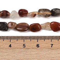 Natural Rutilated Quartz Beads Strands&nbsp;G-R445-6x8-38-01