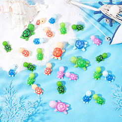 10 Style Opaque Resin Cabochons&nbsp;RESI-FH0001-32