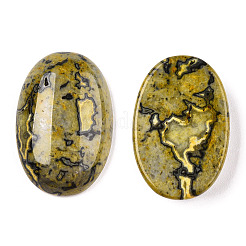 ナチュラルリップルジャスパーカボション  オーバル  染め  30x20x7mm&nbsp;G-C028-04B