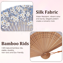 Bamboo Folding Fan&nbsp;AJEW-WH20054-297A