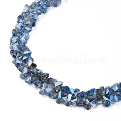 Electroplate Transparent Glass Beads Strands&nbsp;EGLA-N002-20A-F04