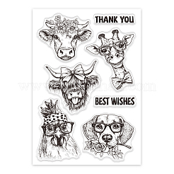 Custom Summer Theme PVC Plastic Clear Stamps&nbsp;DIY-WH0631-0758