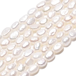 Natural Cultured Freshwater Pearl Beads Strands&nbsp;PEAR-N014-02B-01
