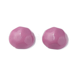 オペークアクリルカボション  多面カット  半円  フラミンゴ  23x22x11mm  約140個/500g&nbsp;MACR-S373-138-A11