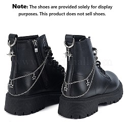 4Pcs 3 Styles Brass Chains Boot Strap Chains&nbsp;HJEW-BM0001-11