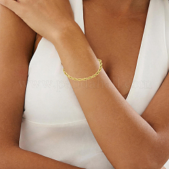 1Pc 5MM 304 Stainless Steel Rope Chain Bracelets for Women&nbsp;BJEW-DJ0001-58