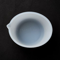 シリコーン計量カップ  UVレジン＆エポキシレジンのクラフト作り用  ホワイト  151x128x84mm  容量：600ml（20.29液量オンス）&nbsp;DIY-L065-07
