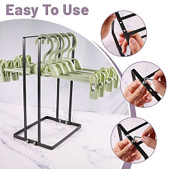3Pcs Iron Clothes Hanger Storage Rack&nbsp;AJEW-WH0596-219A