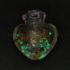 Handmade Luminous Lampwork  Perfume Bottle Pendants&nbsp;LAMP-P044-K03
