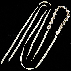 Alloy Rhinstone Leaf Chain Belt&nbsp;AJEW-WH20072-40