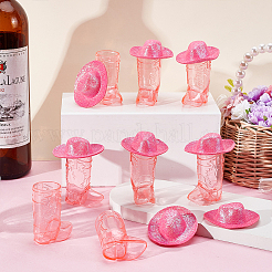 12Pcs Cowboy Boots Shape Plastic Wine Glasses&nbsp;DIY-UN0008-28