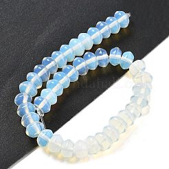 オパールビーズ連売り  ソーサービーズ  8x5mm  穴：0.6mm  約40個/連  7.76''（19.7センチメートル）&nbsp;G-P559-A10-01
