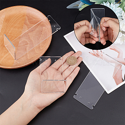 3Pcs 3 Styles Transparent Acrylic Earring Display Stands Set&nbsp;EDIS-WH0006-41