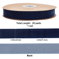 Flocking Ribbon&nbsp;SRIB-WH0009-04B-03