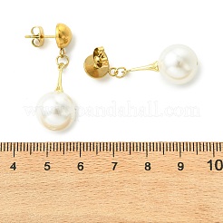 Shell Pearl Beads Dangle Stud Earrings&nbsp;EJEW-JE07033