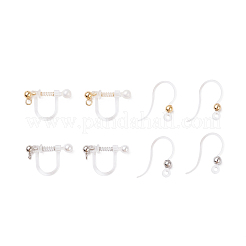 10 Pairs Plastic Clip-on Earring Findings&nbsp;STAS-UN0024-79