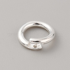 スターリングシルバーのツイスタークラスプ925個  リング  銀  10x1.5mm  内径：6.5mm&nbsp;STER-WH0004-008C