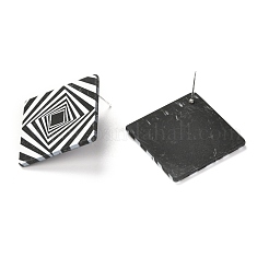 Resin Stud Earrings&nbsp;EJEW-I257-01E