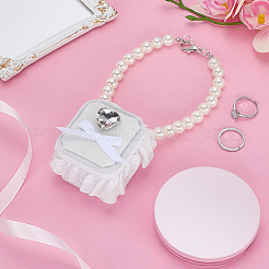 Polyester Pet Dog Wedding Ring Displays&nbsp;AJEW-WH0460-074P-01