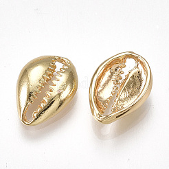 真鍮製チャーム  カウリシェル  18KGP本金メッキ  13x9x3mm&nbsp;X-KK-T035-90