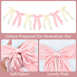 1Pc Polyester Bowknot Congratuation Banners&nbsp;FEPA-CP0001-04