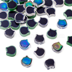 40Pcs 5 Colors Two Tone Glass Beads&nbsp;GLAA-TA0003-38