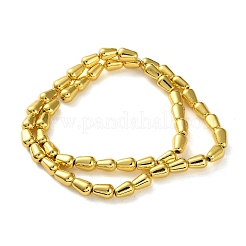 Electroplated Synthetic Magnetic Hematite Beads Strands&nbsp;G-Q1009-F02-6x8mm